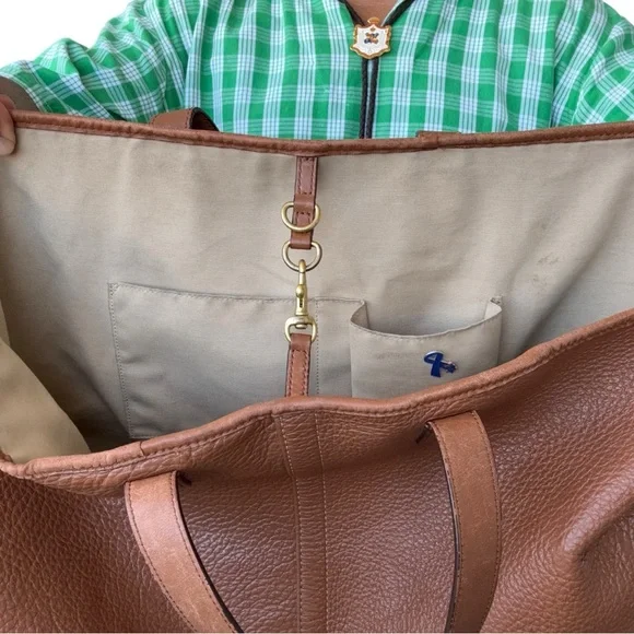 Brown Leather Men's Bag - Picture 10 of 13